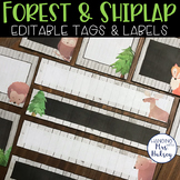 Editable Name Tags or Labels (Forest and Shiplap)