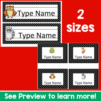 Editable Name Tags with Picture Symbols for Pre-K, Preschool | TpT