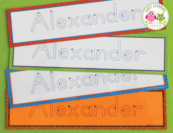 Editable Name Tracing Cards | Name Writing Activities for ...