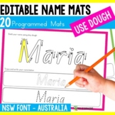 Editable Name Tracing Letter Formation and Dough Mats - NS