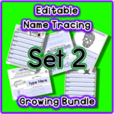 Editable Name Tracing Slow Growing Bundle - Set 2