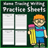Preview of Editable Name Writing Practice - Name Tracing Paper