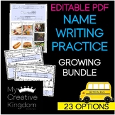 EDITABLE PDF Interactive First & Last Name Writing Practic