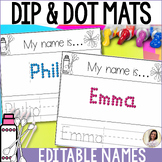 Editable Name Writing Practice Qtip Painting Dot Marker Pr