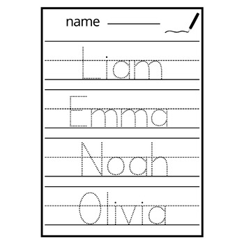 Editable Name Writing Practice- name writing practice editable | TPT