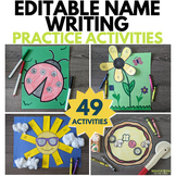 Editable Names Activities for Kindergarten | Name Writing 