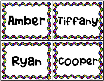 Editable Nametags by Stress-Free SLP | TPT