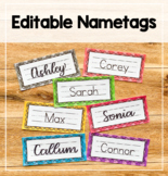 Editable Nametags - Polka Dot Theme