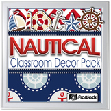 Editable Nautical Classroom Decor Bundle