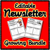 Editable Newsletter Growing Bundle