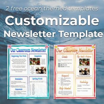 free newsletter templates for pages