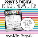 Editable Newsletter Template