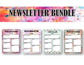 Preview of Editable Newsletter Template Bundle