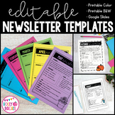 Editable Newsletter Templates | Print and Digital