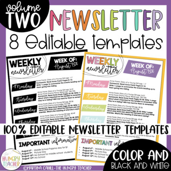 Preview of Editable Newsletter Templates Infographic Newsletters