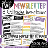 Editable Newsletter Templates Infographic Newsletters