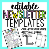 Editable Newsletter Templates (Rainbow)