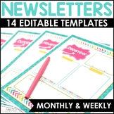 Editable Newsletter Templates: {12 Vibrant and Colorful Monthly Templates}