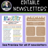 Editable Newsletter Templates - 17 in all