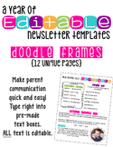 Editable Newsletters: Doodle Frames