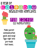 Editable Newsletters: Fun Cactus