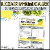 Editable Newsletters | Lemon Farmhouse Theme