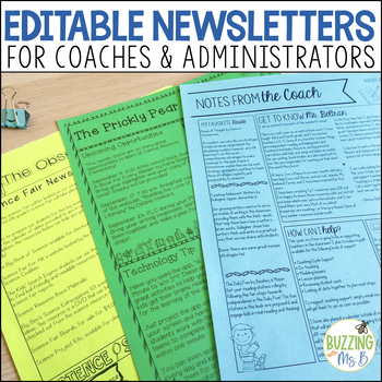 Preview of Editable Newsletters for Coaches & Administrators