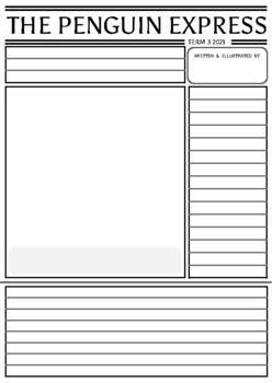 Newspaper Editable Template Worksheets Teaching Resources Tpt