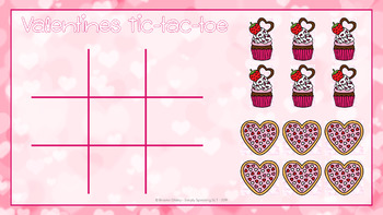 FREE Editable No Print Tic Tac Toe Template - Valentines Themed