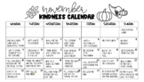 Editable November Kindness Calendar