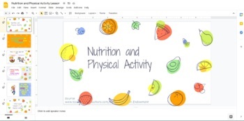 Preview of Editable: Nutrition & Physical Activity