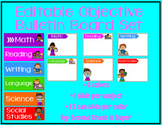 Editable Objective Bulletin Board Kit