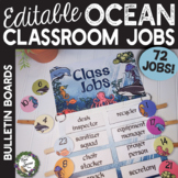 Editable Ocean Theme Classroom Jobs Set