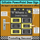 Editable Office Door Sign Where is the Counselor SLP Princ