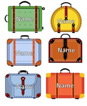Preview of Editable Old Luggage Name Tags