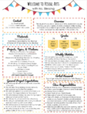 Editable One-Pager Syllabus Template - Colorful Flag Design