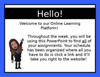 Preview of Editable Online Learning PowerPoint