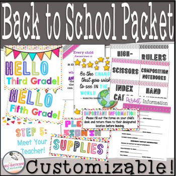 Back to School Bundle by The Self-Sufficient Classroom | TPT