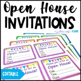 Editable Open House Invitations