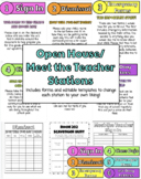 Editable Open House/Meet the Teacher Stations
