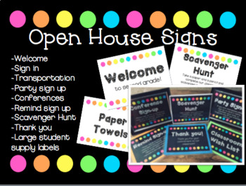 Preview of Editable Open House Station Signs