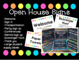 Editable Open House Station Signs