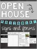 Editable Open House Station Signs and Forms
