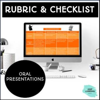 Preview of Editable Oral Presentation Rubric & Checklist for any Subject