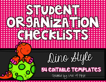 Preview of Editable Organization Checklists
