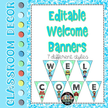Preview of Editable Welcome Banners