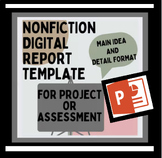 Editable PPT TEMPLATE NONFICTION book report, project, pre