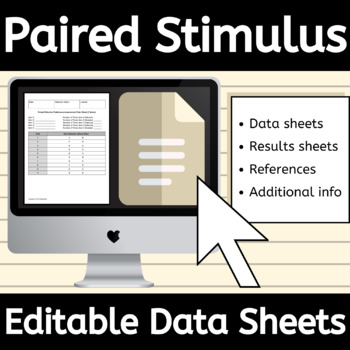 Preview of Editable Paired Stimulus Preference Assessment Data Collection Sheet for ABA