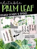 Editable Palm Leaf Binder Covers