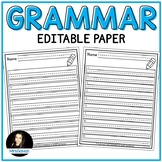 Editable Paper for Grammar and Editing Practice